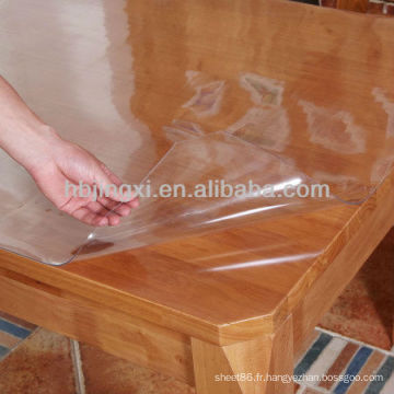 Feuille de table en PVC transparent